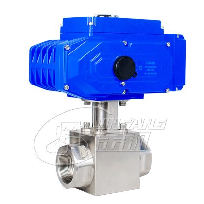 Electric adjustable high-pressure ball valve