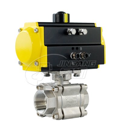 Pneumatic high temperature and high pressure internal thread ball valve