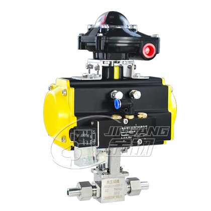 Pneumatic internal thread high pressure ball valve